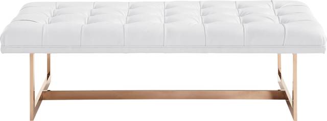 Oppland White Accent Bench - Thumbnail - Image 2