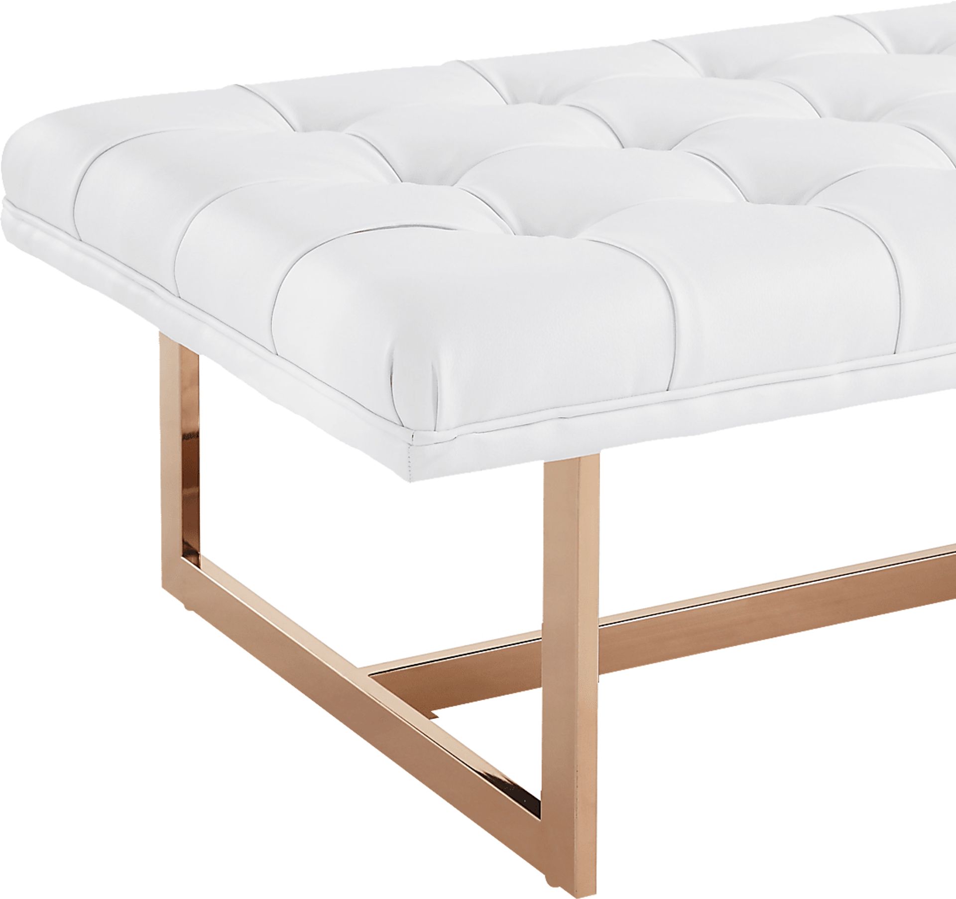 Oppland White Accent Bench - Image 3