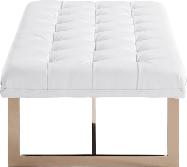 Oppland White Accent Bench - Thumbnail - Image 4