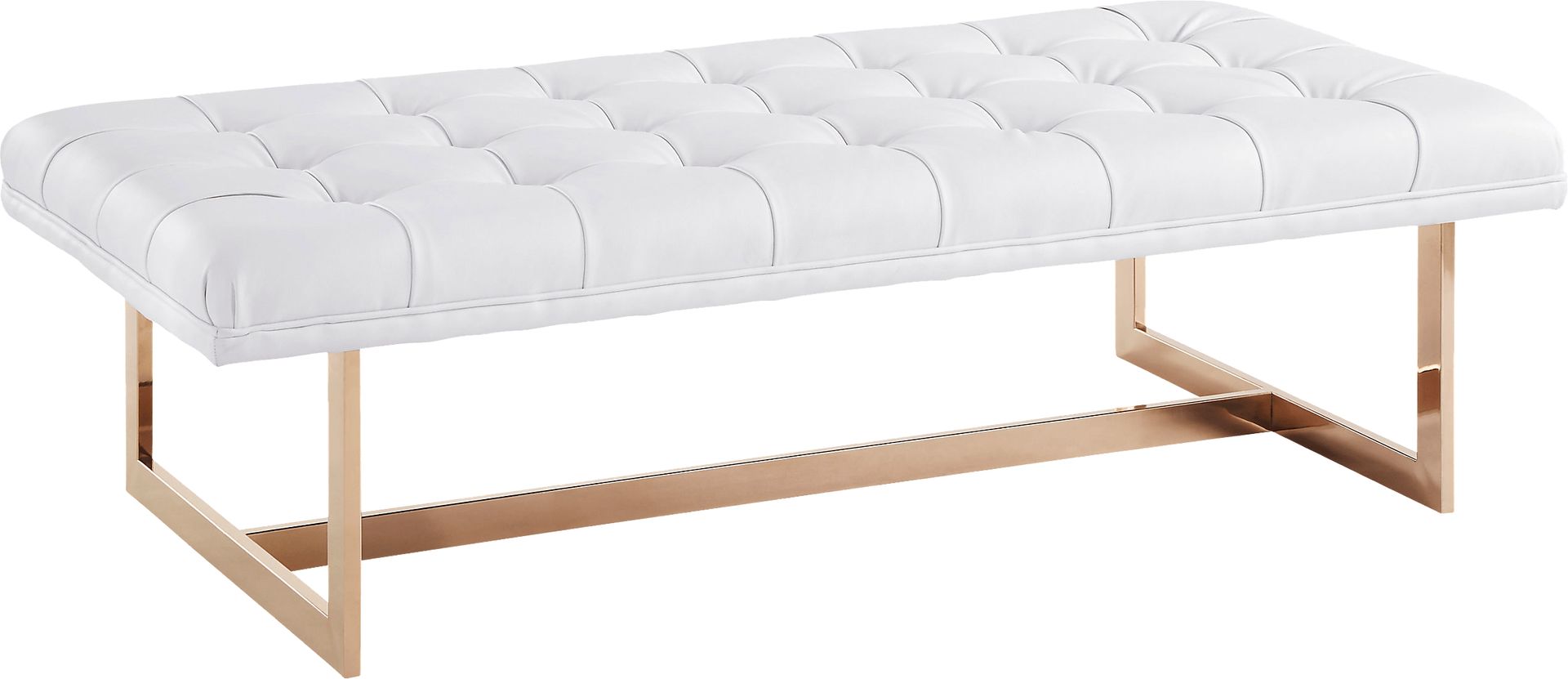 Oppland White Accent Bench - Image 1