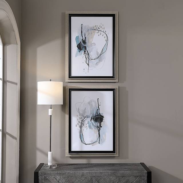 Opposite Views Blue Set of 2 Artwork - Thumbnail - Image 3