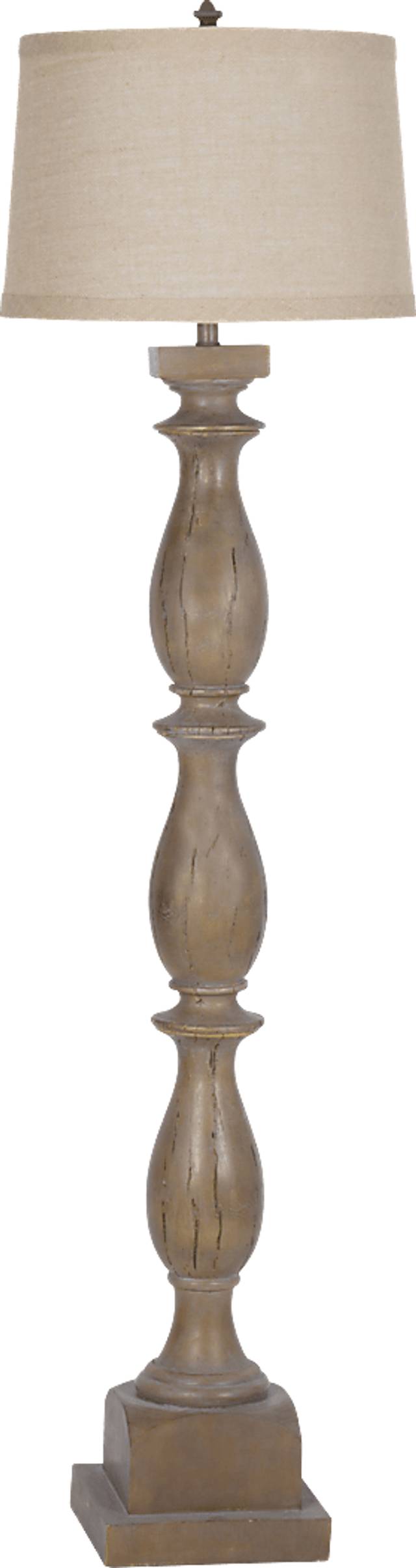 Oradell Brown Floor Lamp - Thumbnail - Image 1