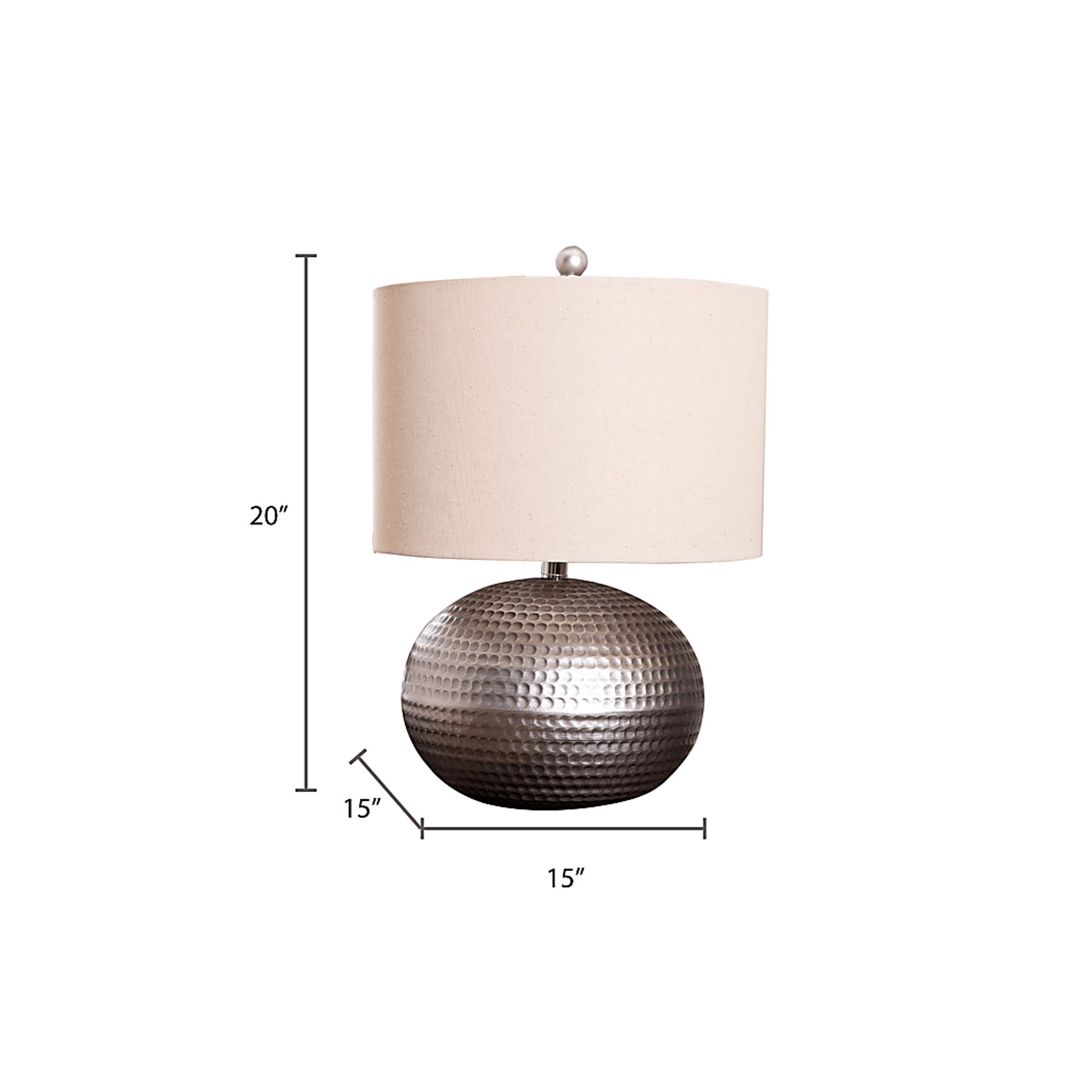 Orana Pewter Lamp - Image 7