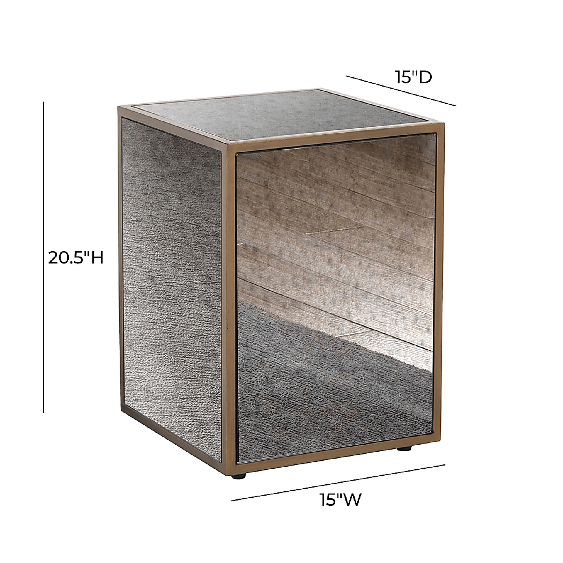 Oranda Brass End Table - Image 5