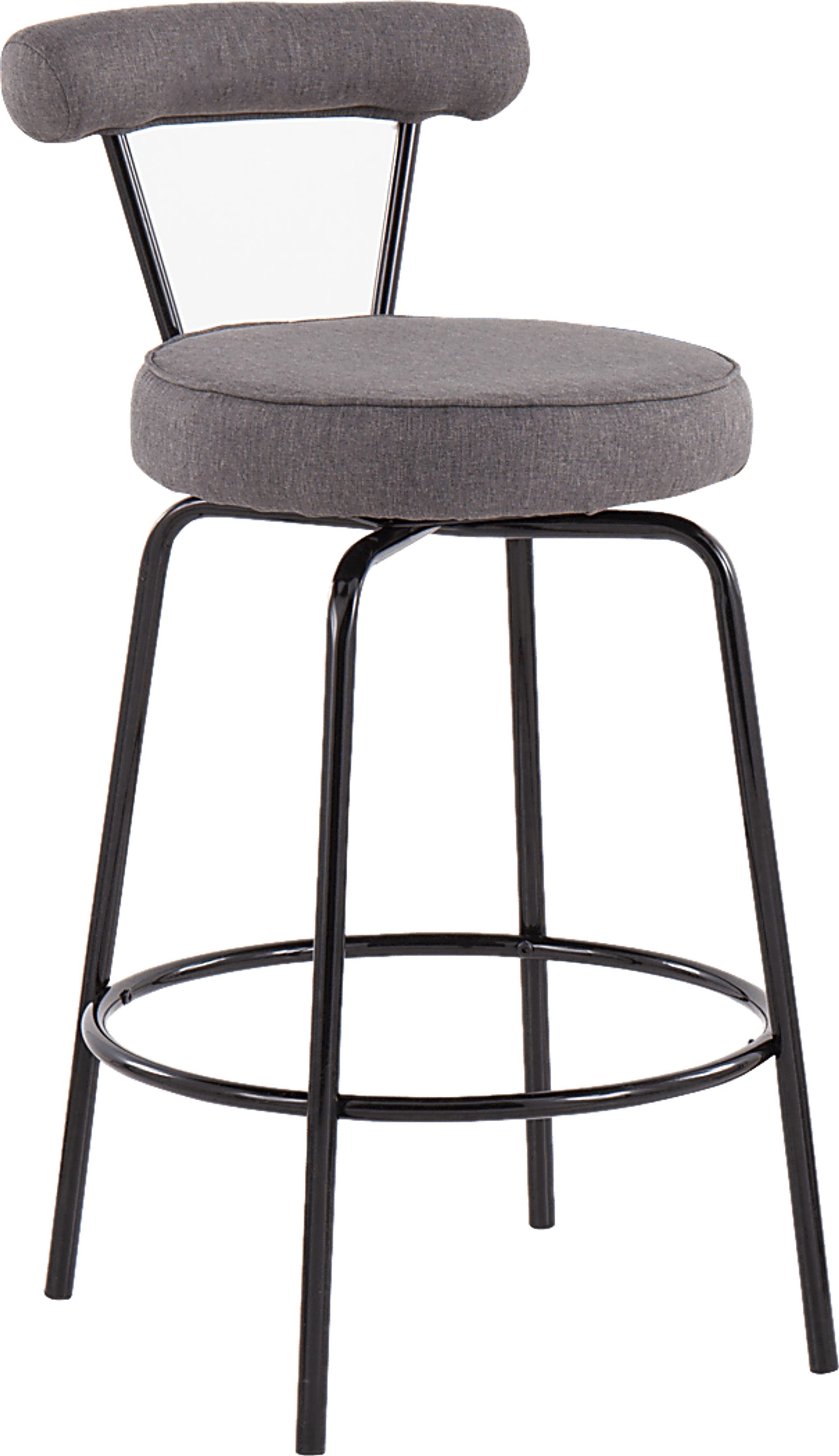 Orangethorpe Charcoal Counter Height Stool, Set of 2 - Image 2