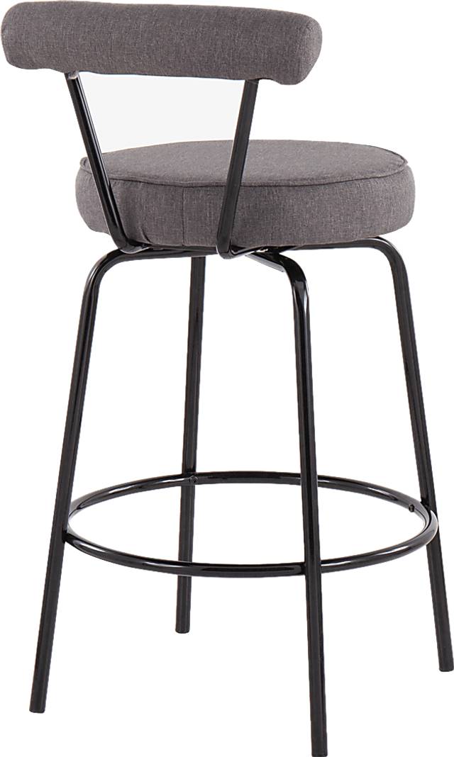 Orangethorpe Charcoal Counter Height Stool, Set of 2 - Thumbnail - Image 4
