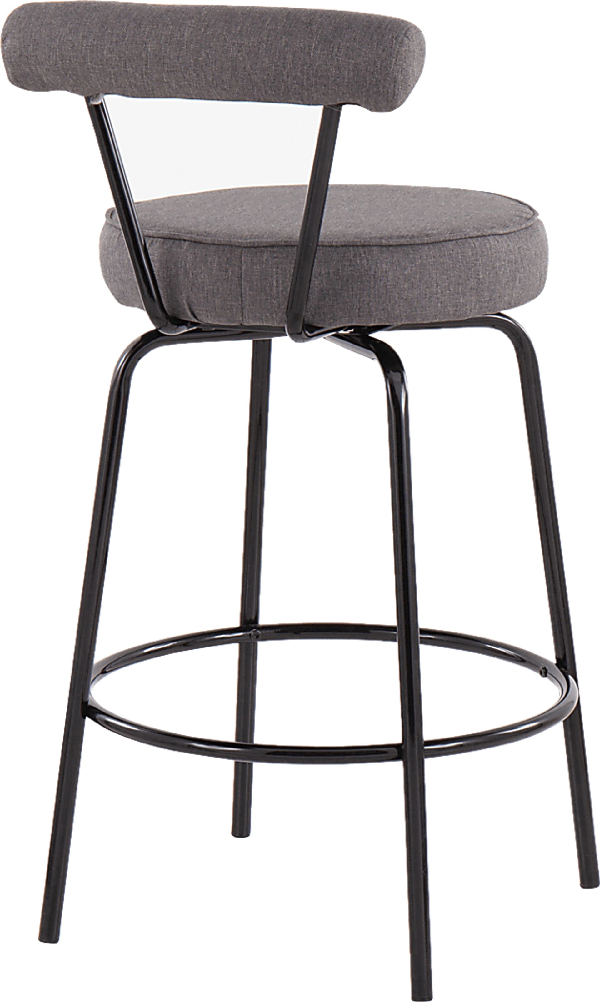 Orangethorpe Charcoal Counter Height Stool, Set of 2 - Image 4