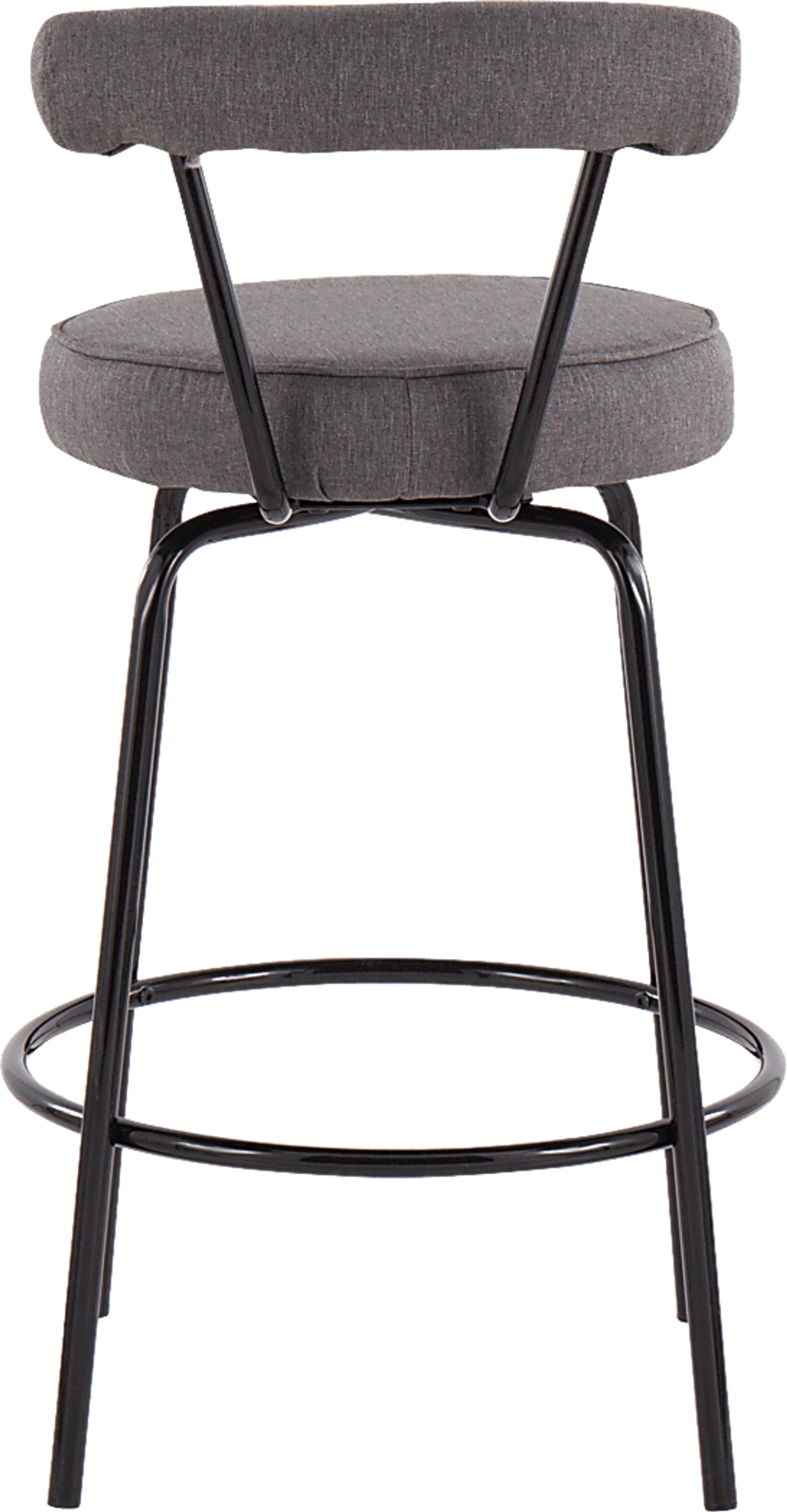 Orangethorpe Charcoal Counter Height Stool, Set of 2 - Image 5