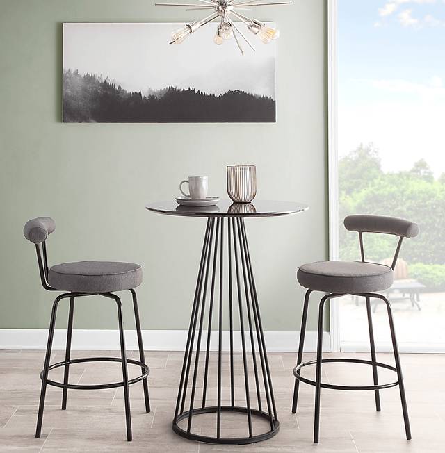 Orangethorpe Charcoal Counter Height Stool, Set of 2 - Thumbnail - Image 8