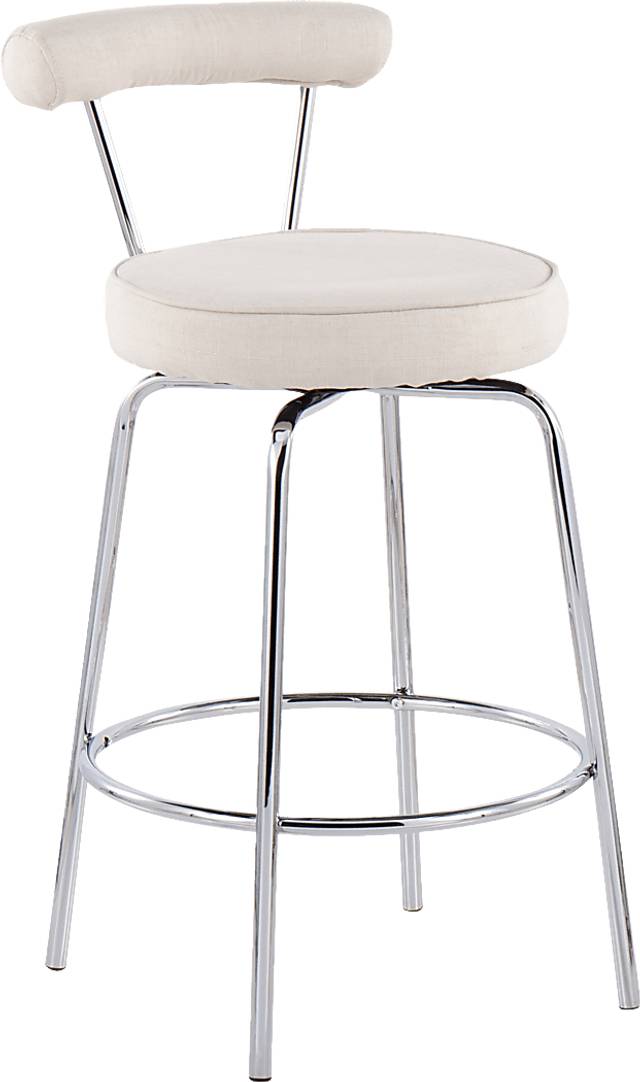 Orangethorpe Cream Counter Height Stool, Set of 2 - Thumbnail - Image 2