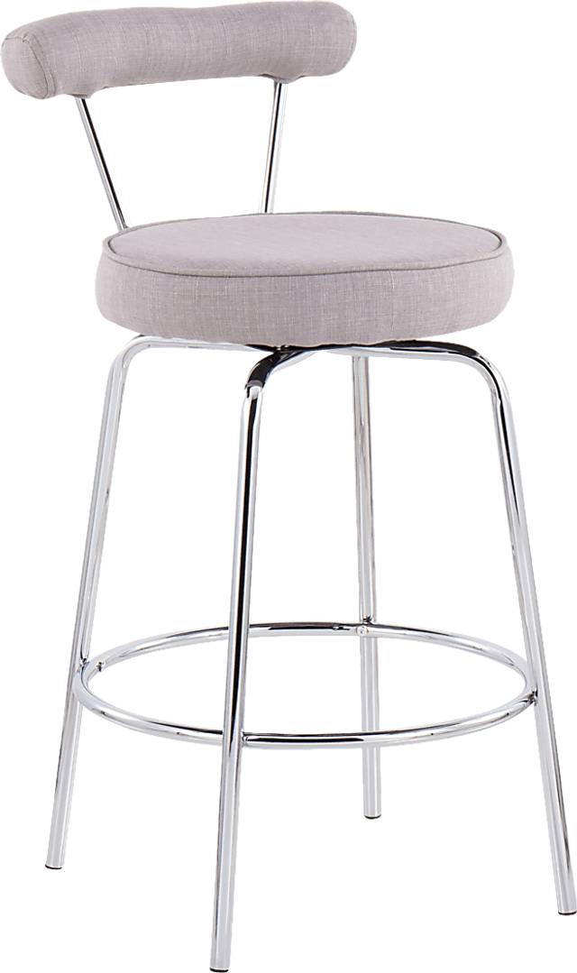 Orangethorpe Gray Counter Height Stool, Set of 2 - Thumbnail - Image 2