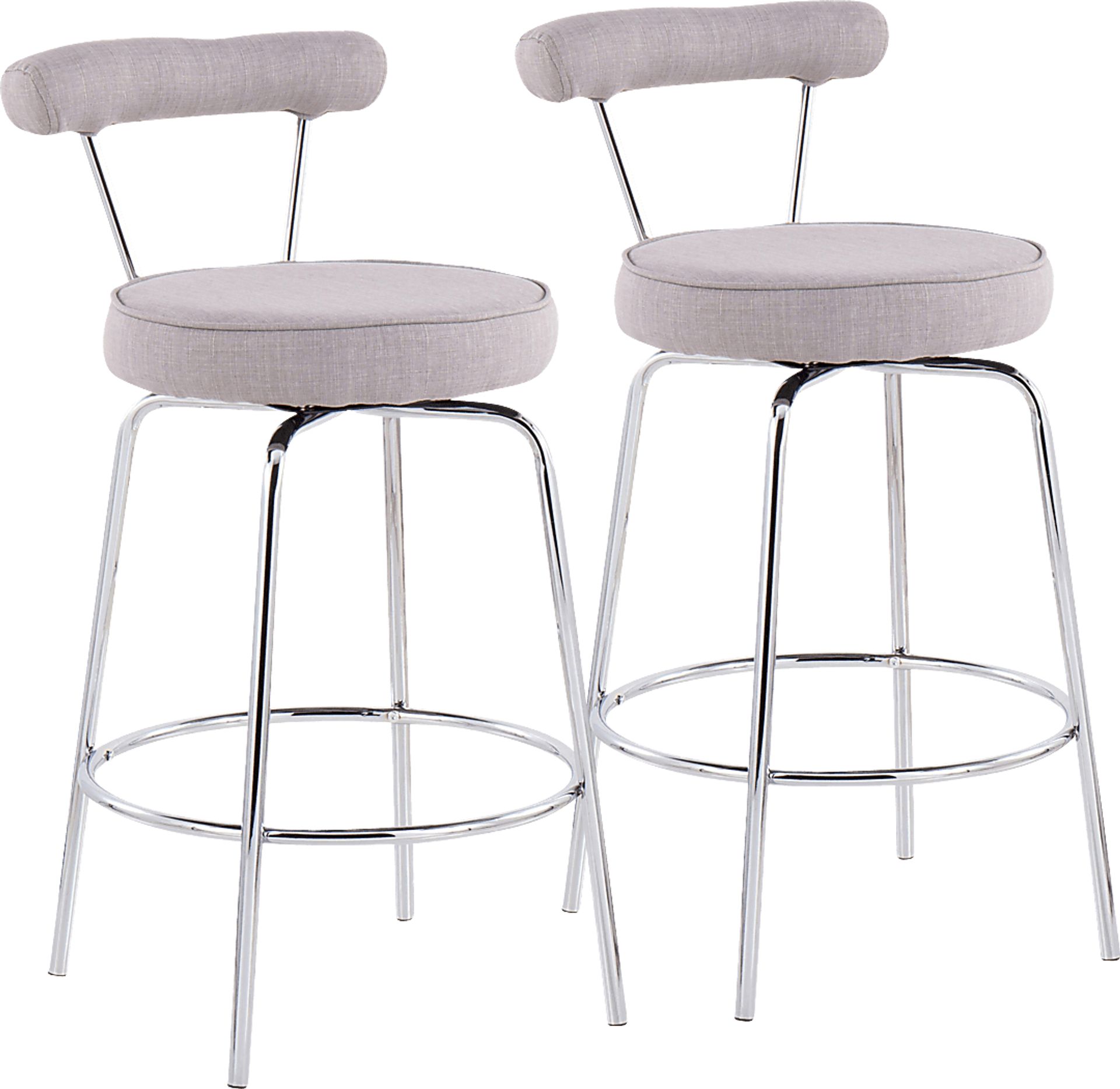 Orangethorpe Gray Counter Height Stool, Set of 2 - Image 1