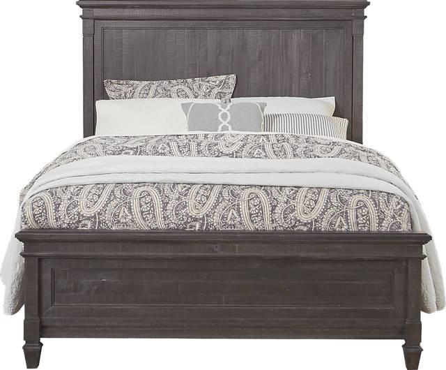 Orchard Gables Black 3 Pc King Panel Bed - Thumbnail - Image 1