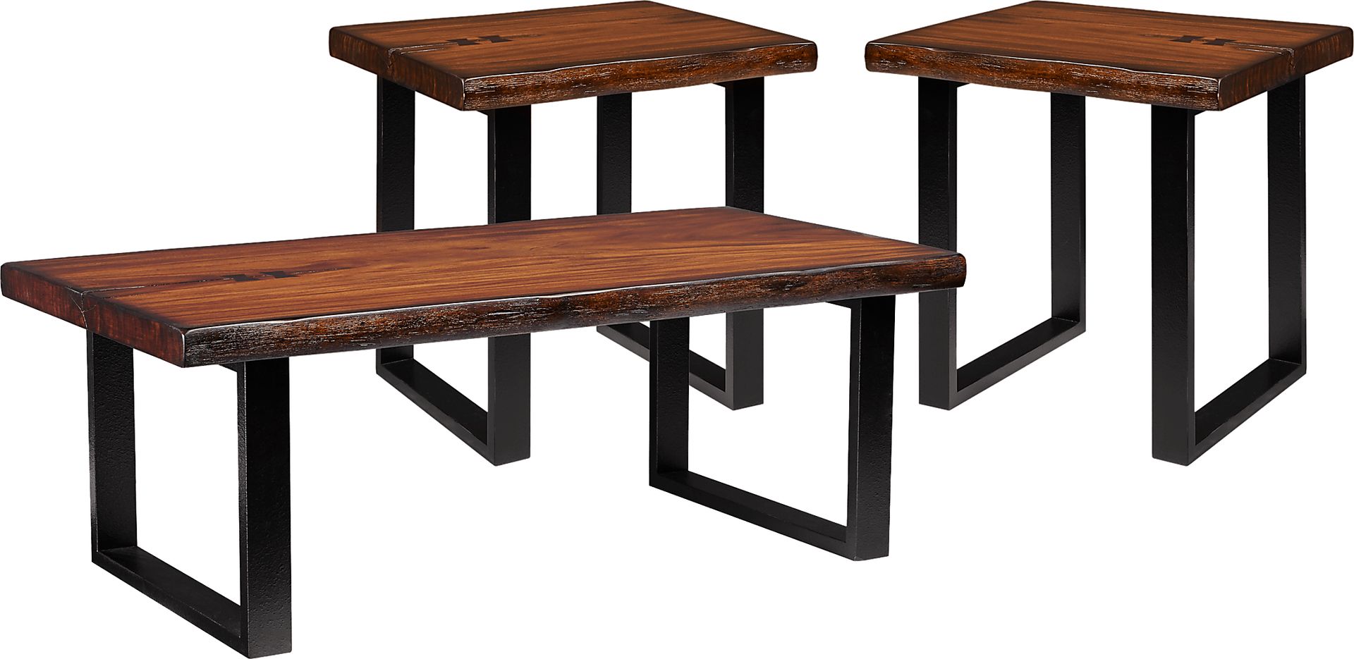 Orchard Grove Mahogany 3 Pc Table Set - Image 1