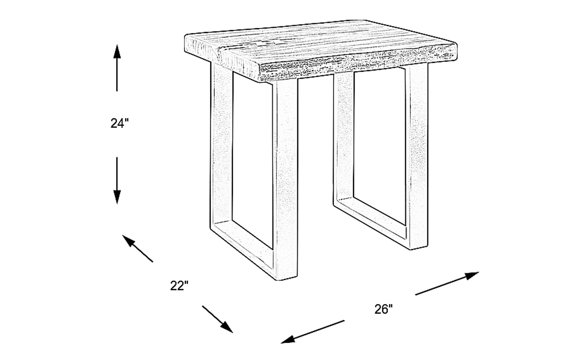 Dimension Image. Please refer to the Dimension Tab on this page for dimension details.