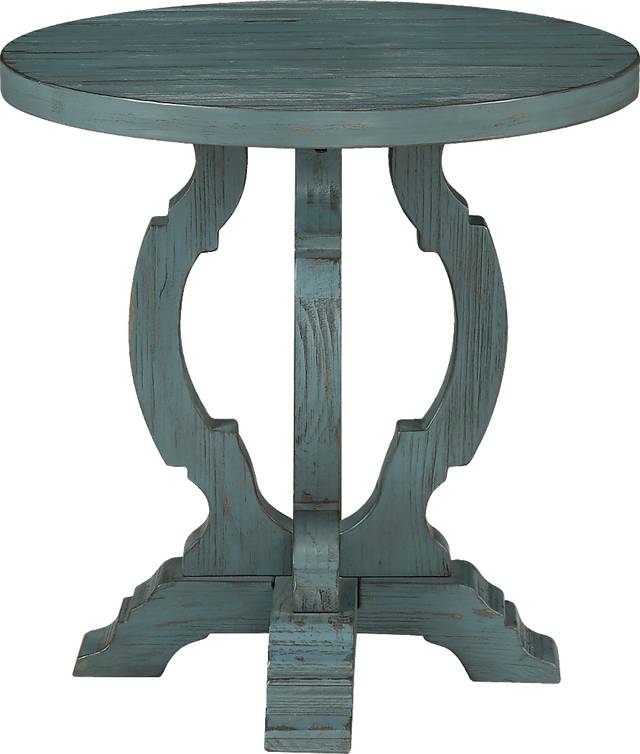 Orchard Park Teal Accent Table - Thumbnail - Image 1
