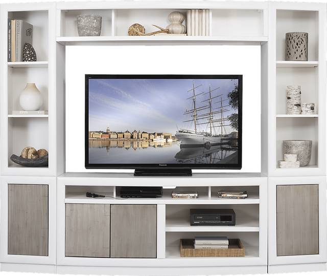 Orchid Park White 4 Pc Wall Unit - Thumbnail - Image 1