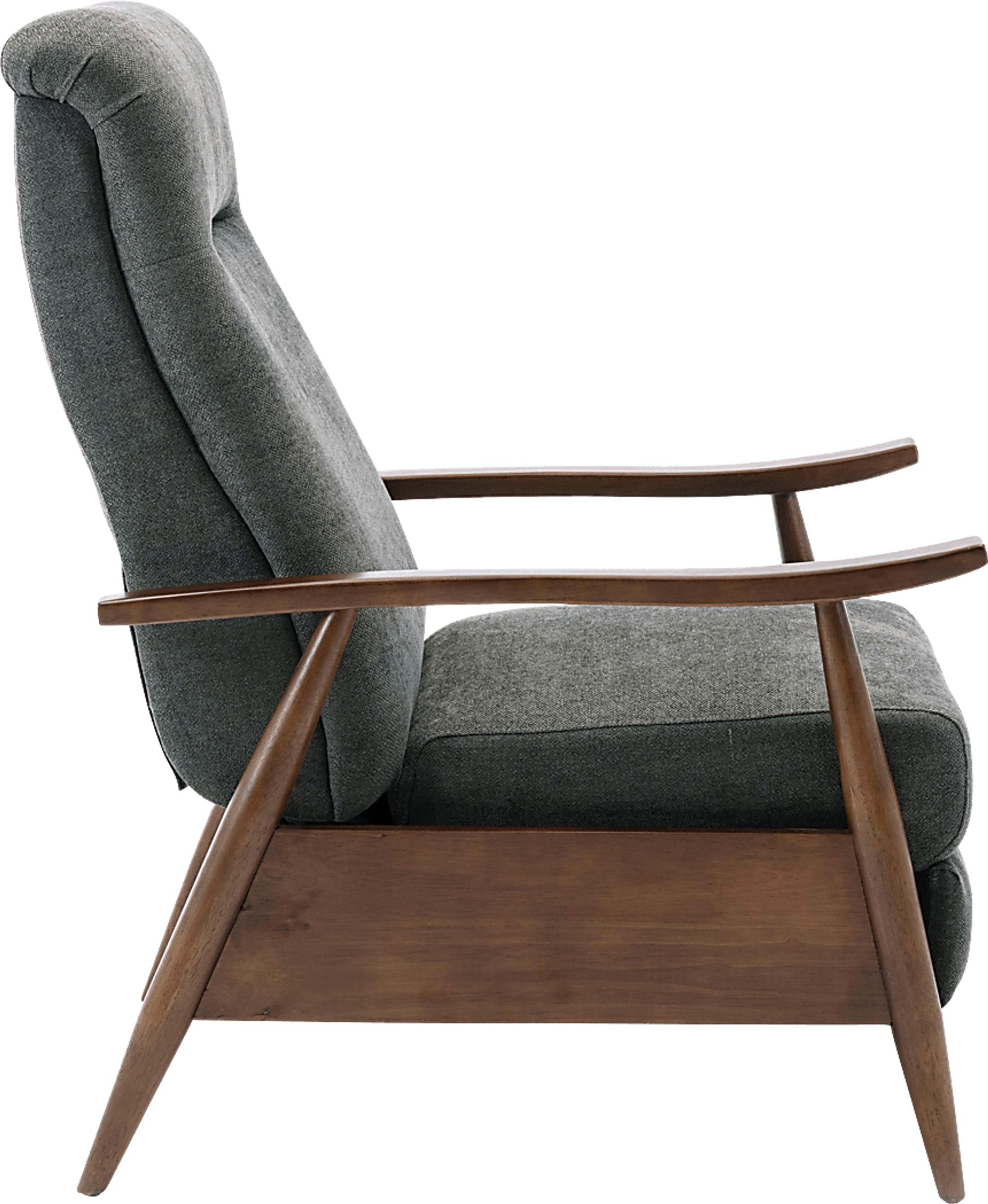 Orcut Charcoal Push Back Recliner - Image 5