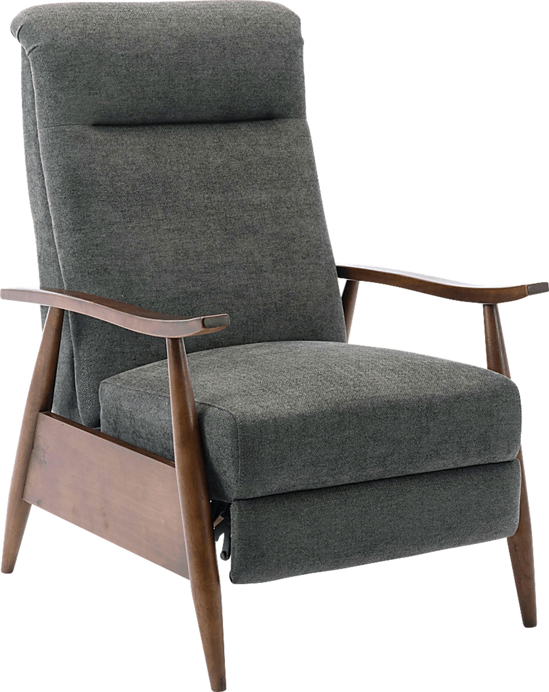 Orcut Charcoal Push Back Recliner - Image 1