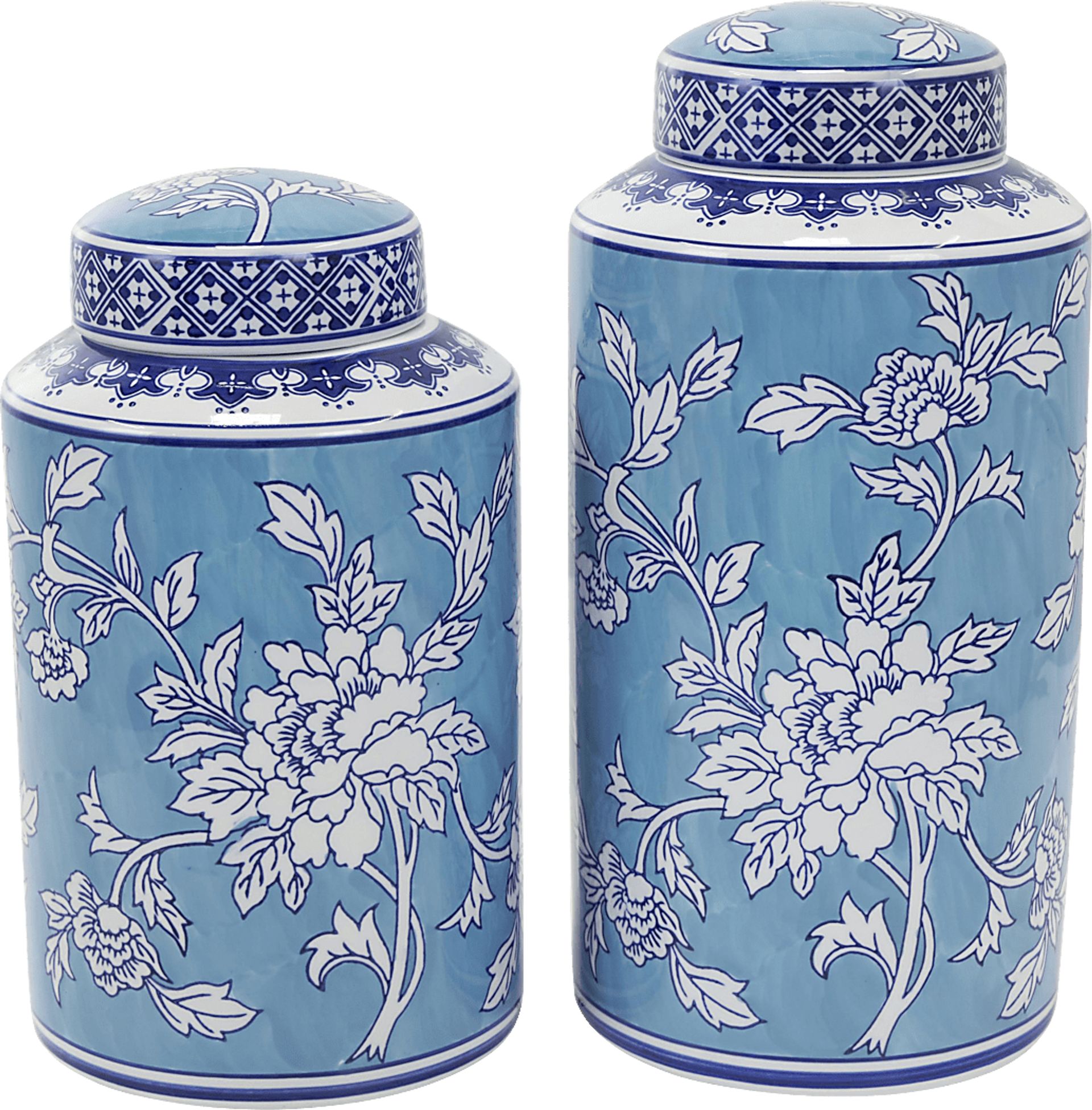 Oredu Blue Jar, Set of 2 - Image 1