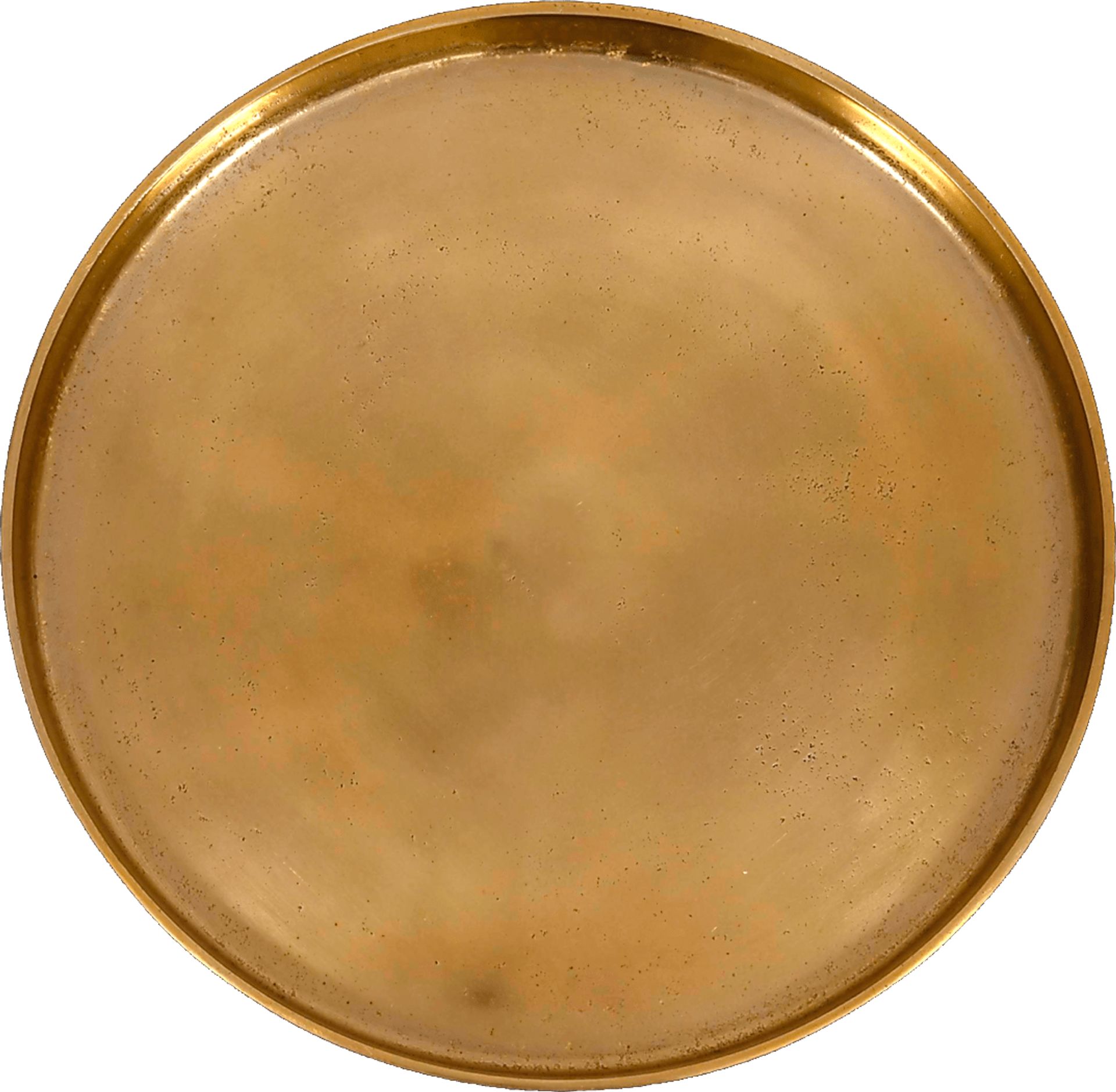 Orelia Gold Accent Table with Green Marble Base - Image 4