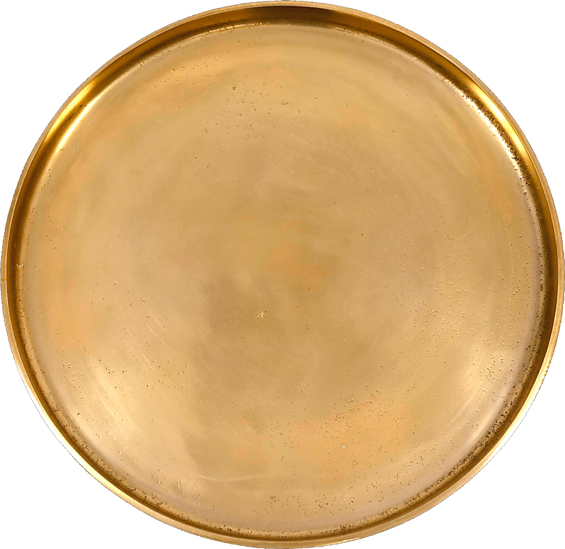 Orelia Gold Accent Table with Sand Marble Base - Image 4