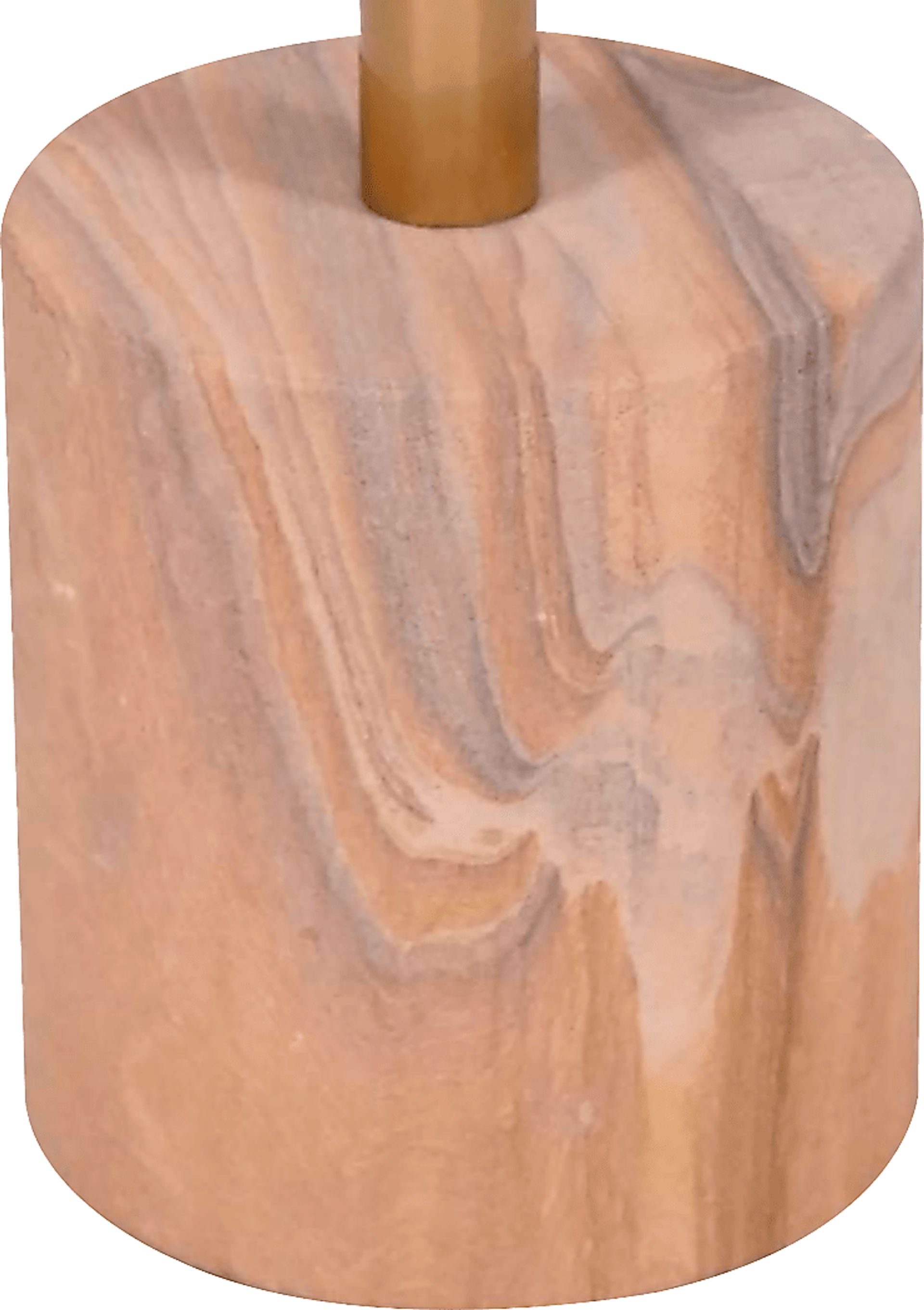 Orelia Gold Accent Table with Sand Marble Base - Image 5