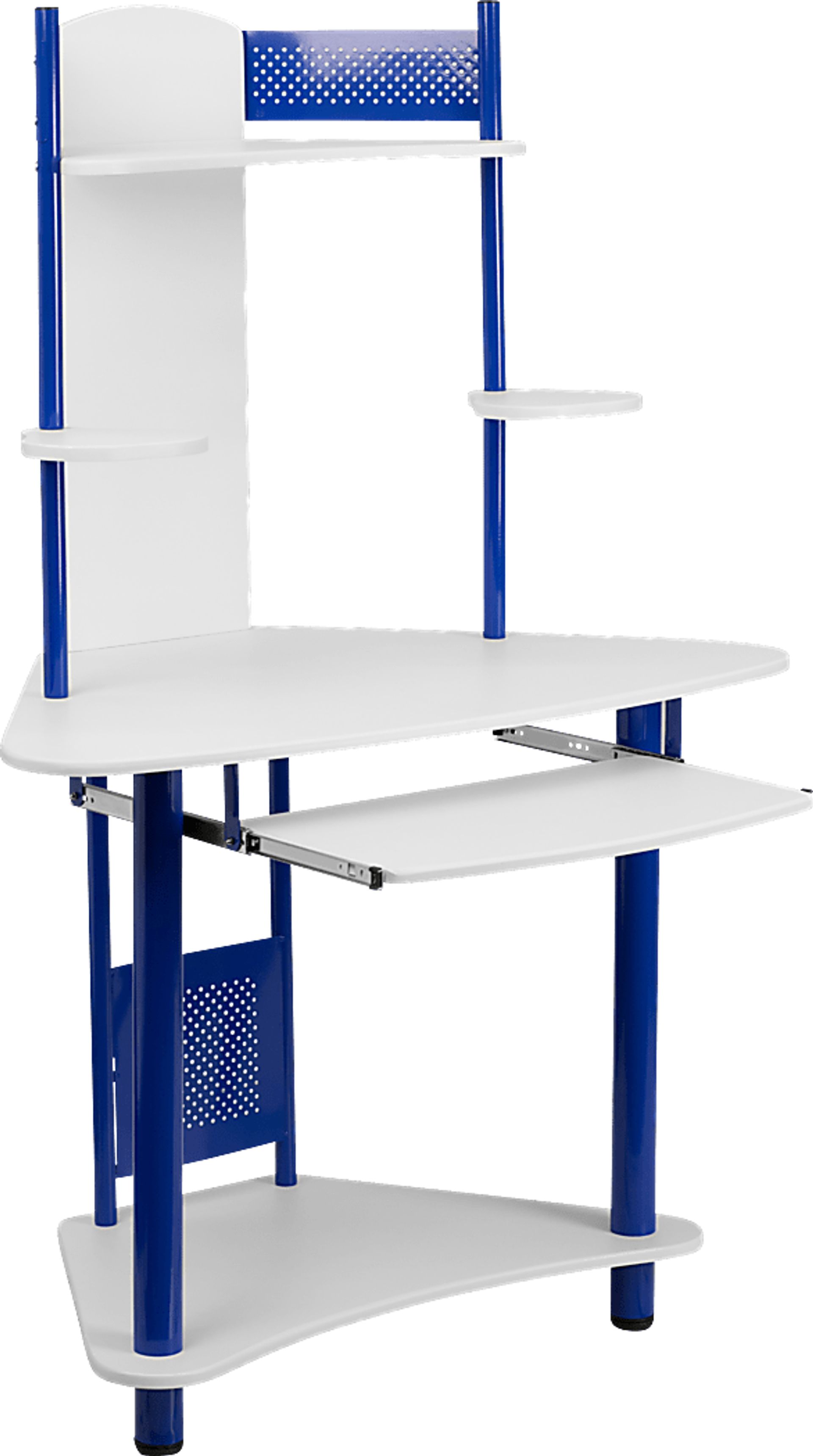 Oren Blue Desk and Hutch - Image 1