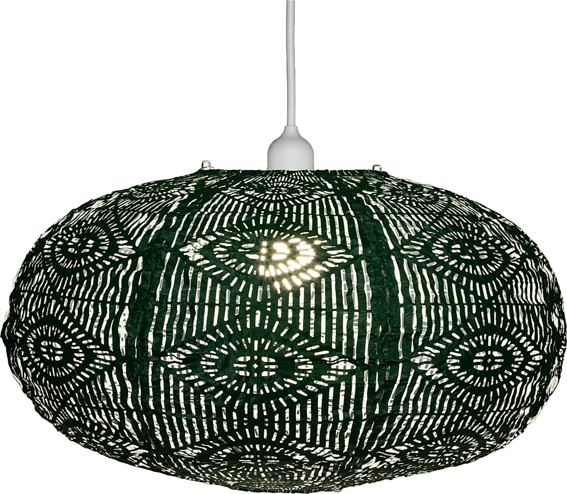 Orien Cave Outdoor Green Solar Lantern - Image 1