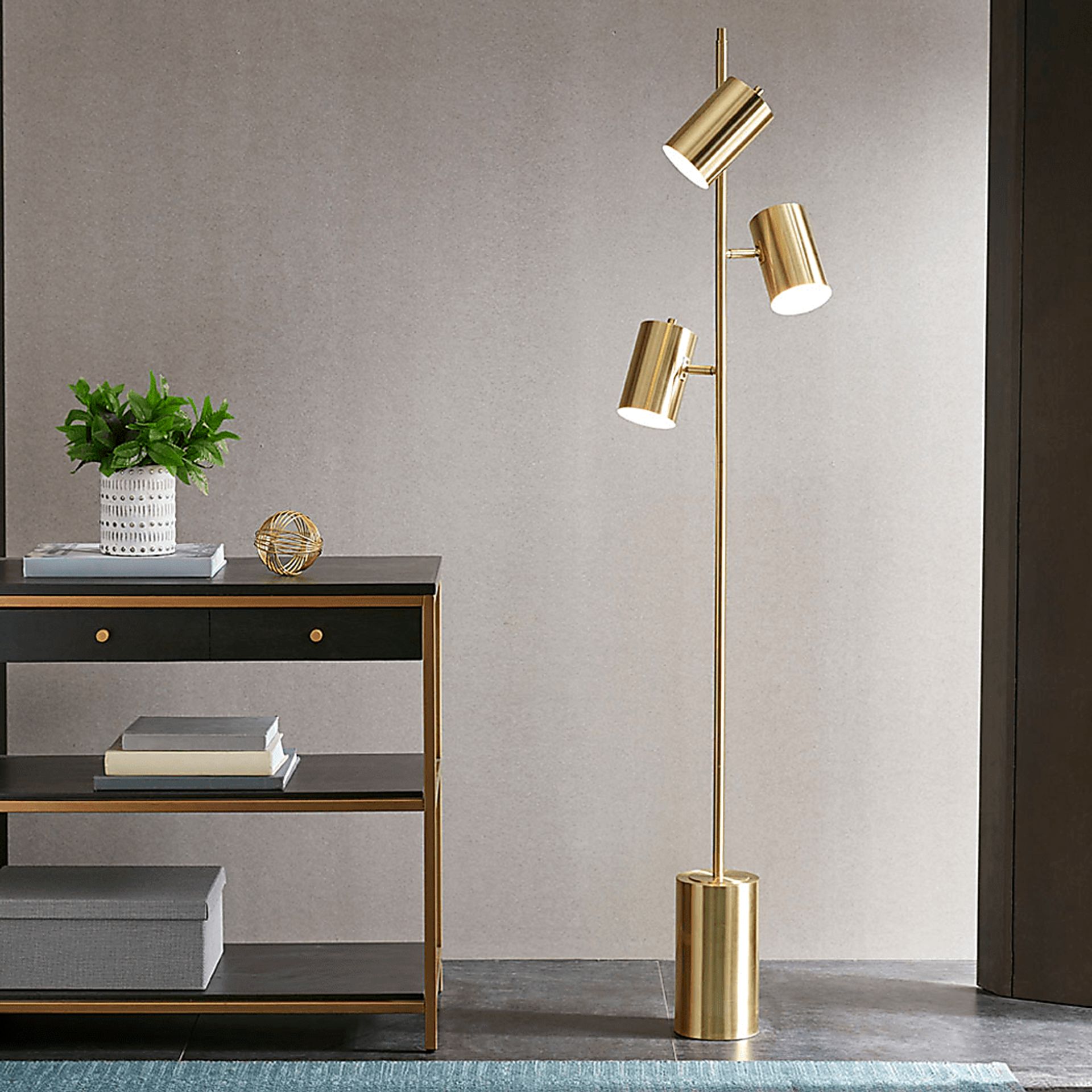 Oriole Road Gold Floor Lamp - Image 5