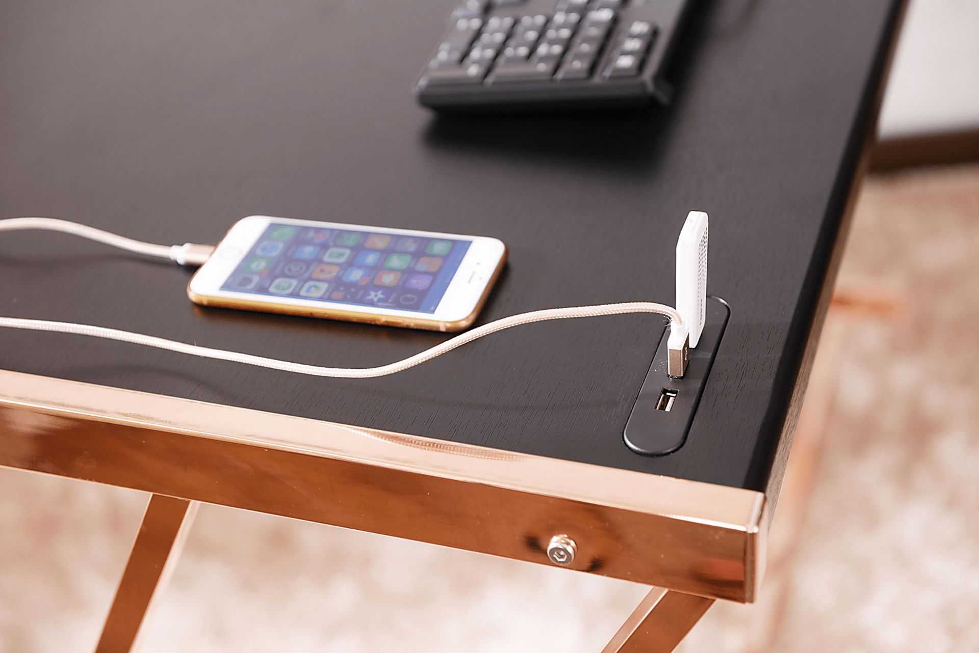 Orion Black Desk - Image 2