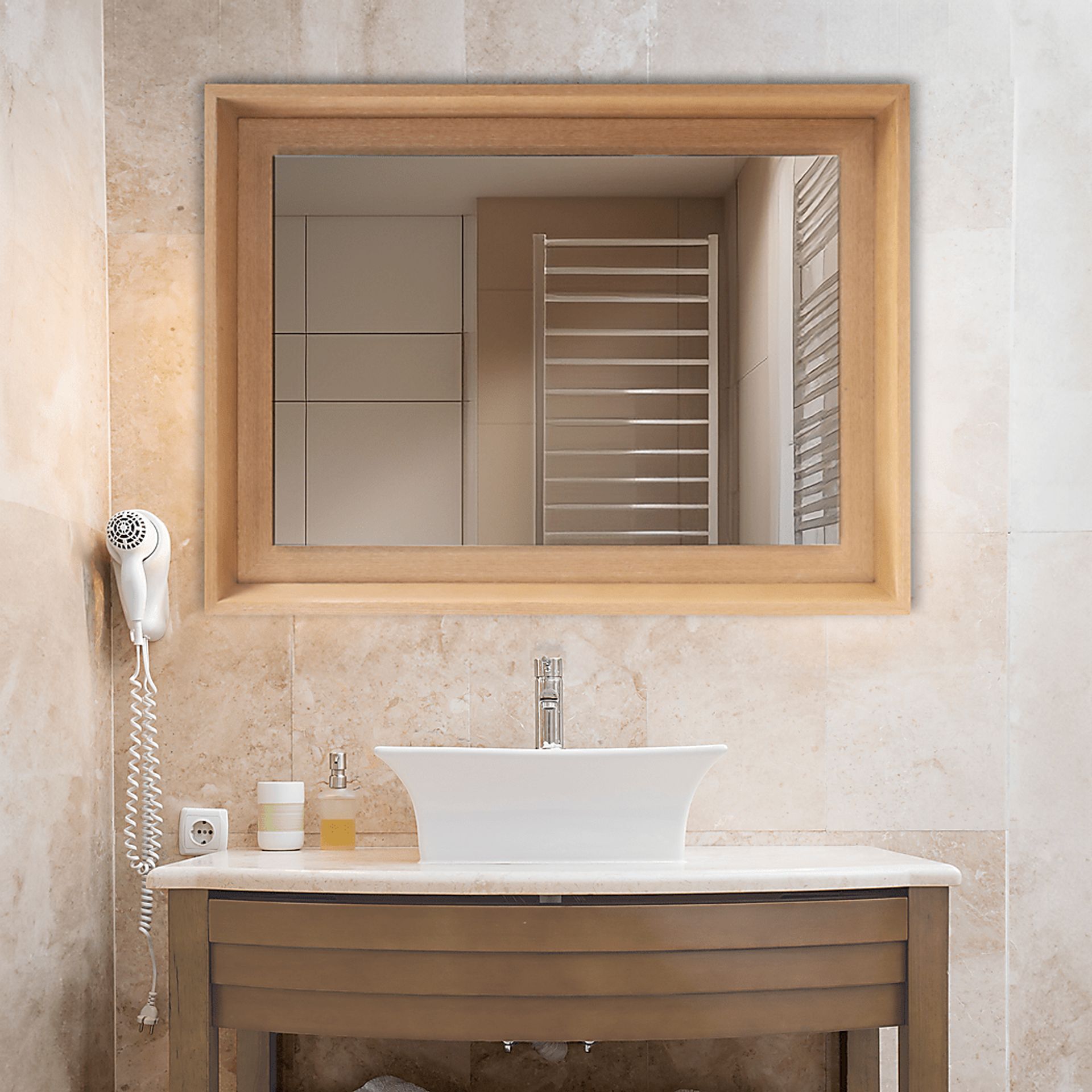 Orjee Brown Wall Mirror - Image 3