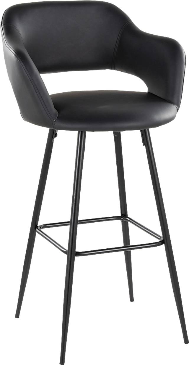 Orkhid Black Barstool, Set of 2 - Thumbnail - Image 4