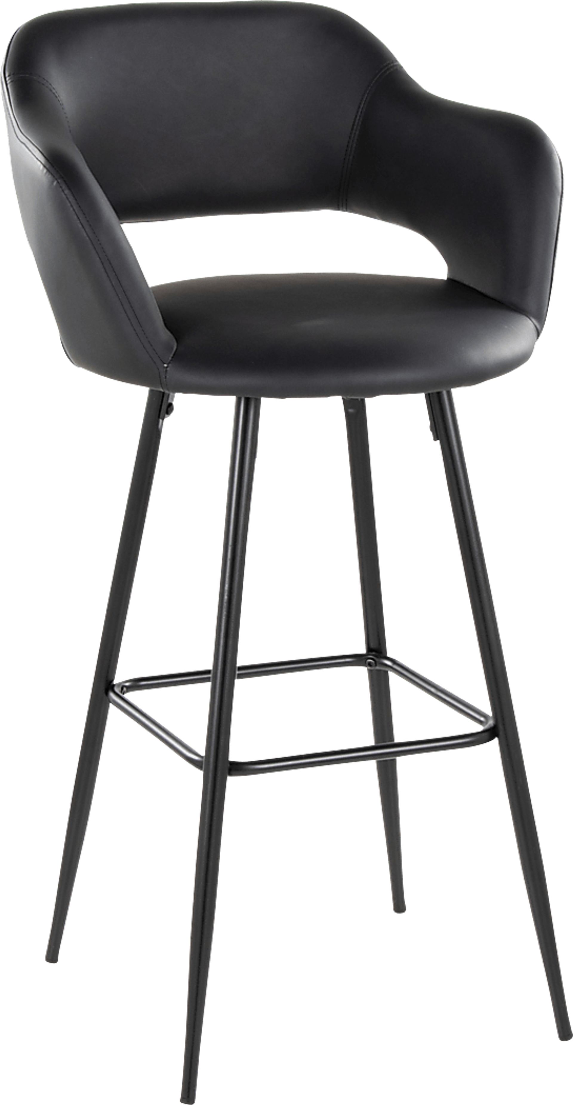 Orkhid Black Barstool, Set of 2 - Image 4