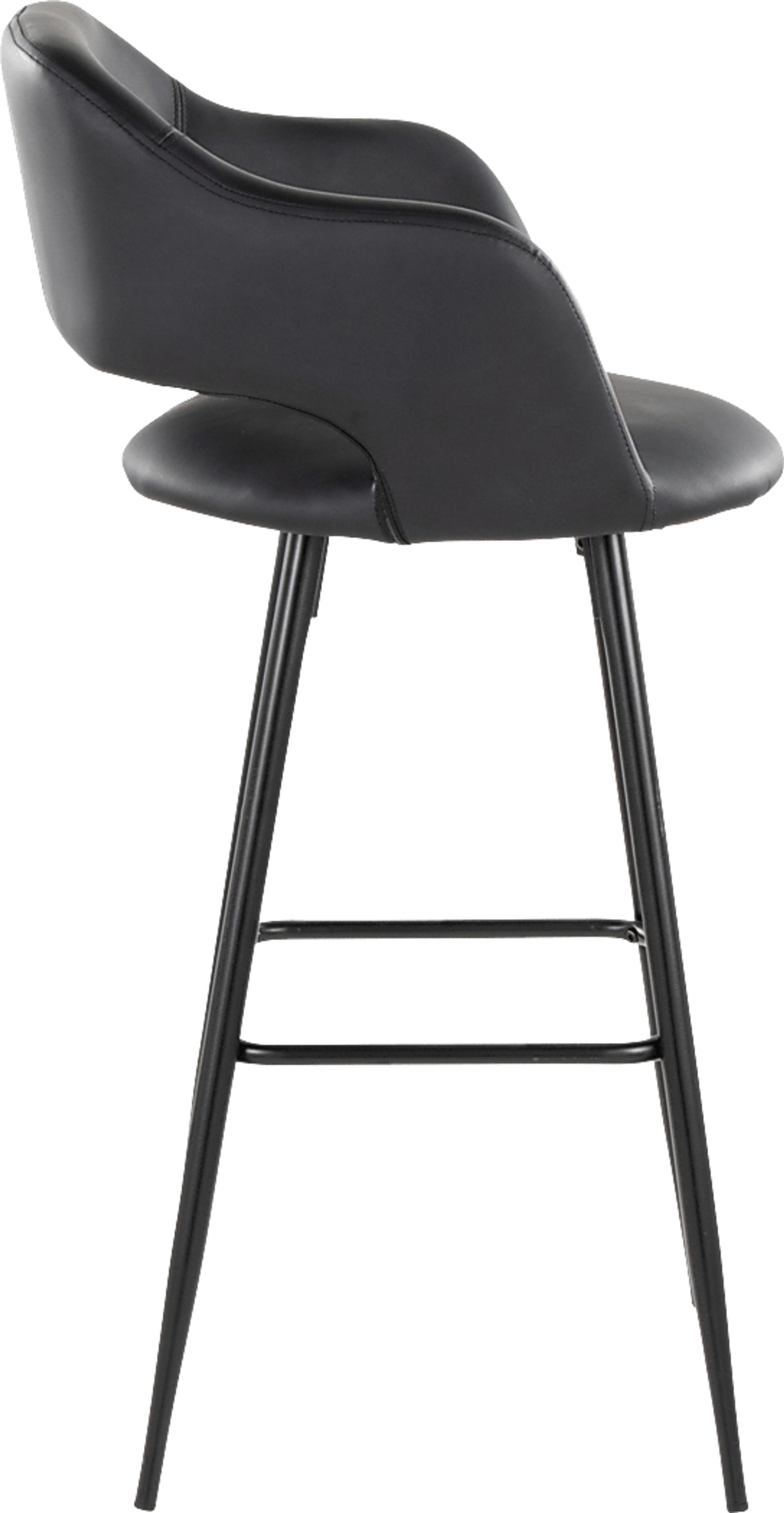 Orkhid Black Barstool, Set of 2 - Image 5