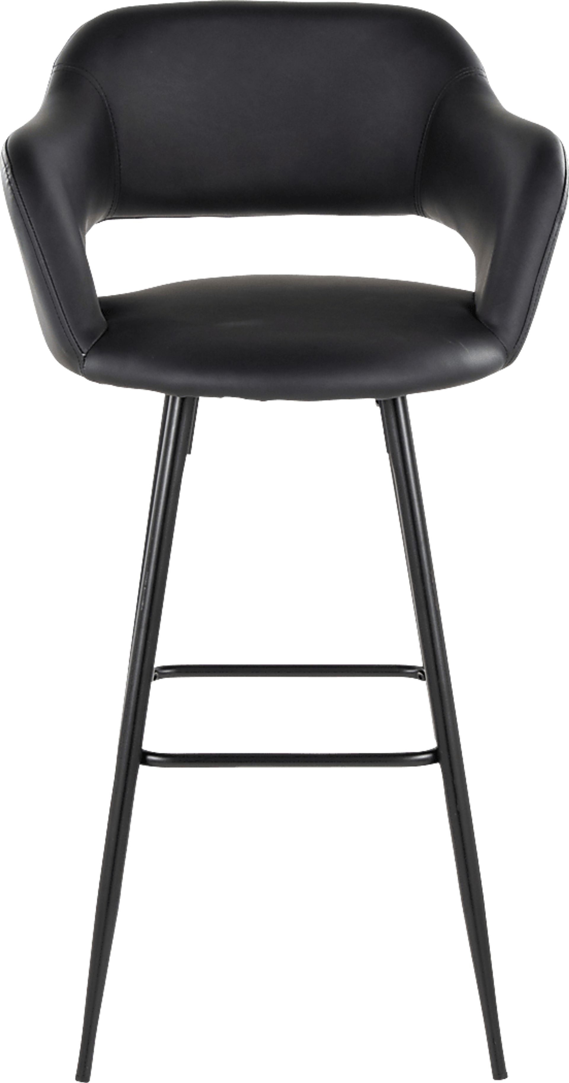 Orkhid Black Barstool, Set of 2 - Image 8