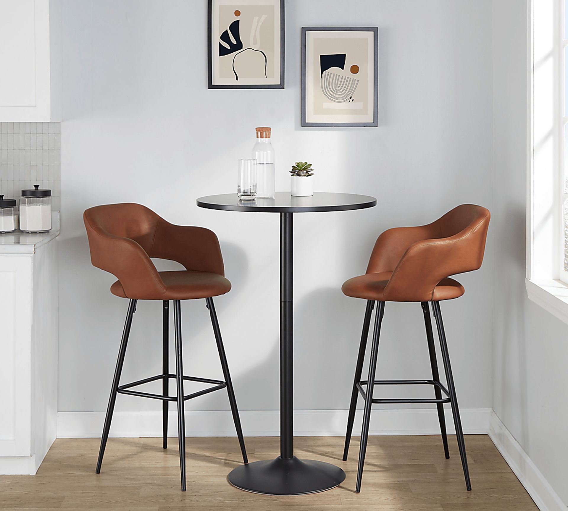 Orkhid Brown Barstool, Set of 2 - Image 3