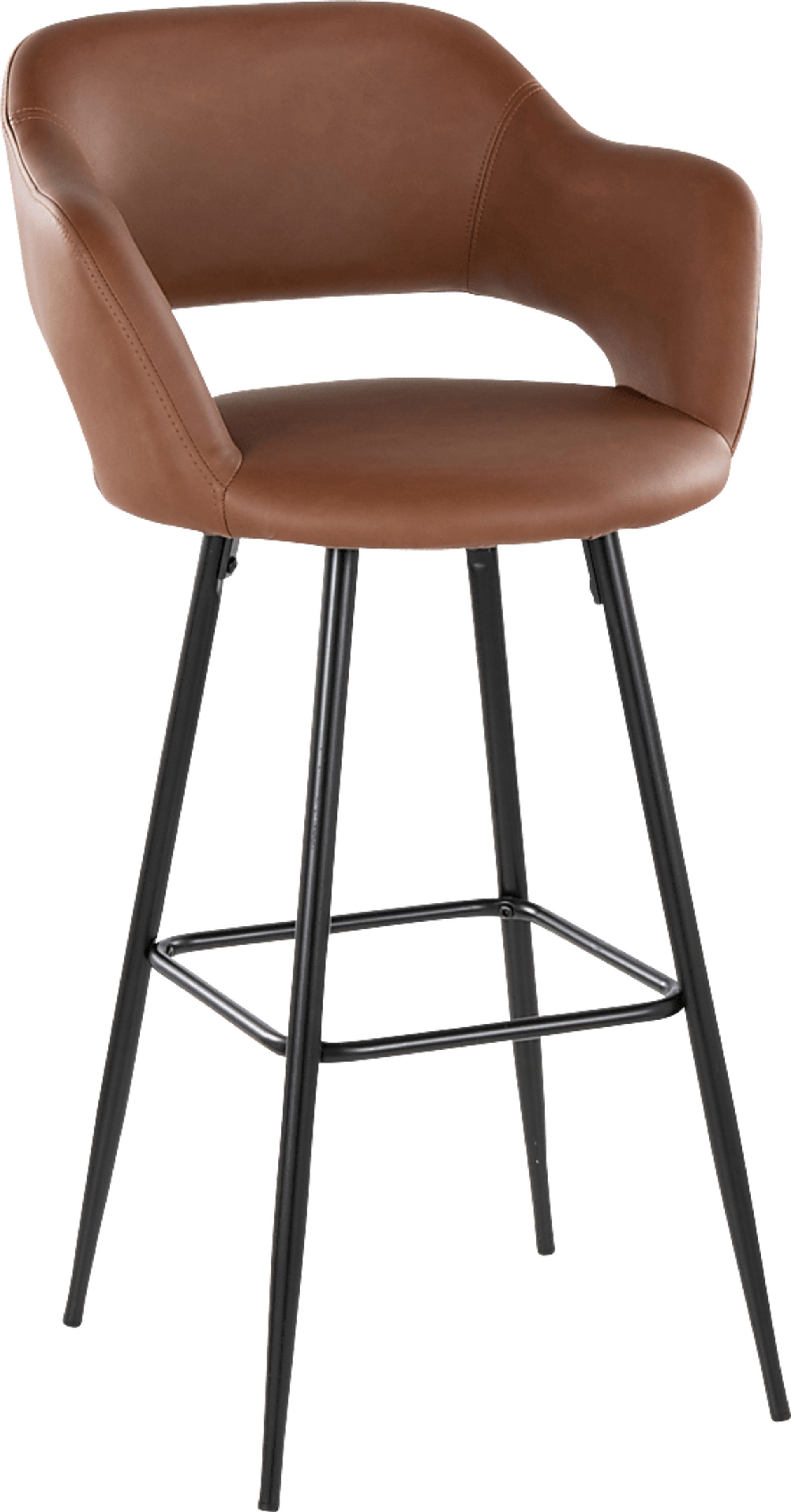 Orkhid Brown Barstool, Set of 2 - Image 4