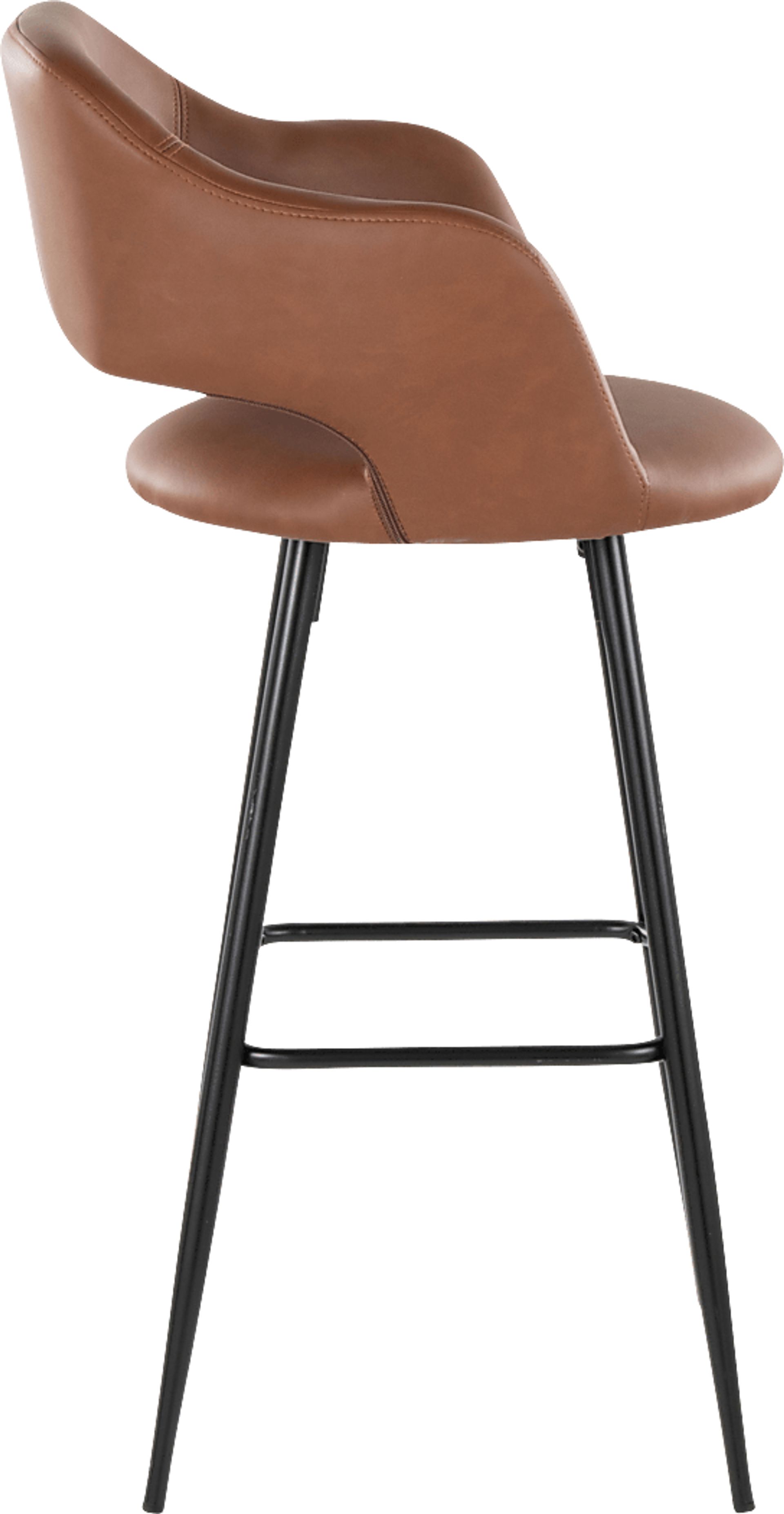 Orkhid Brown Barstool, Set of 2 - Image 5