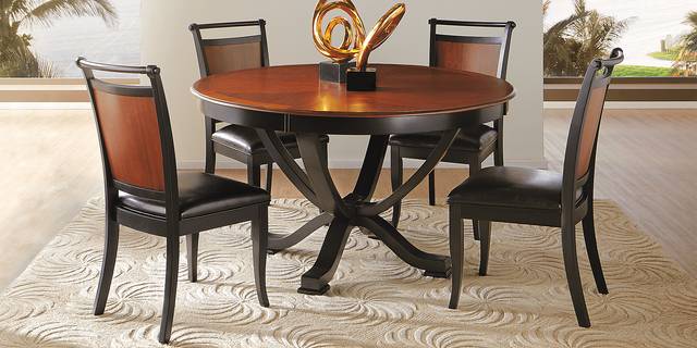Orland Park Black 5 Pc Dining Set - Thumbnail - Image 1