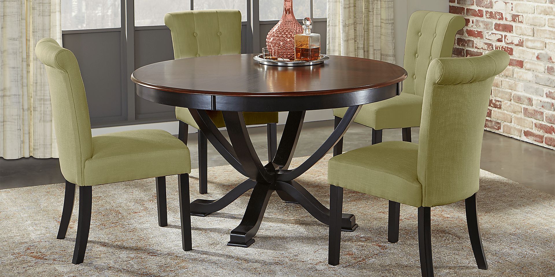 Orland Park Black Round Dining Table - Image 2