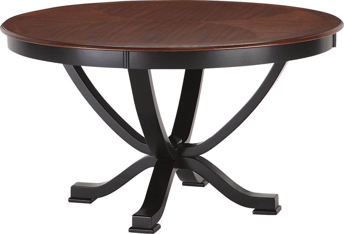 Orland Park Black Round Dining Table
