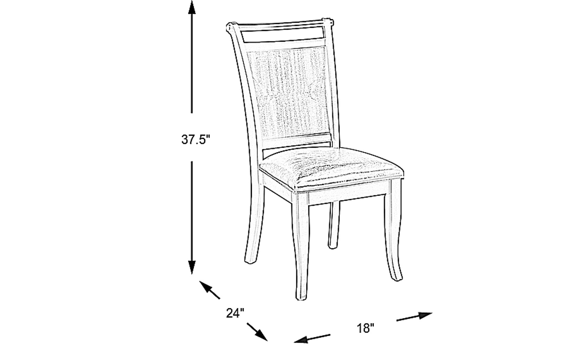 Dimension Image. Please refer to the Dimension Tab on this page for dimension details.