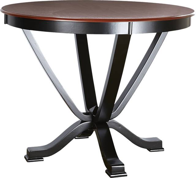 Orland Park Black 5 Pc Counter Height Dining Set with Gray Stools - Thumbnail - Image 2