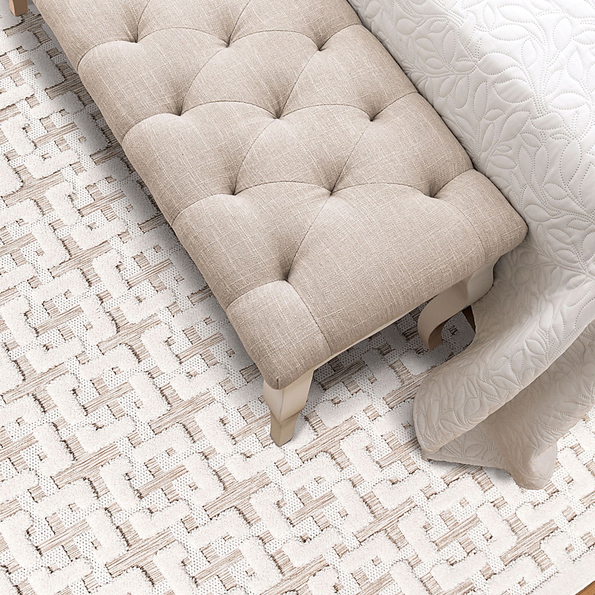 Orlinda Beige 5'3 x 7'6 Rug - Image 3