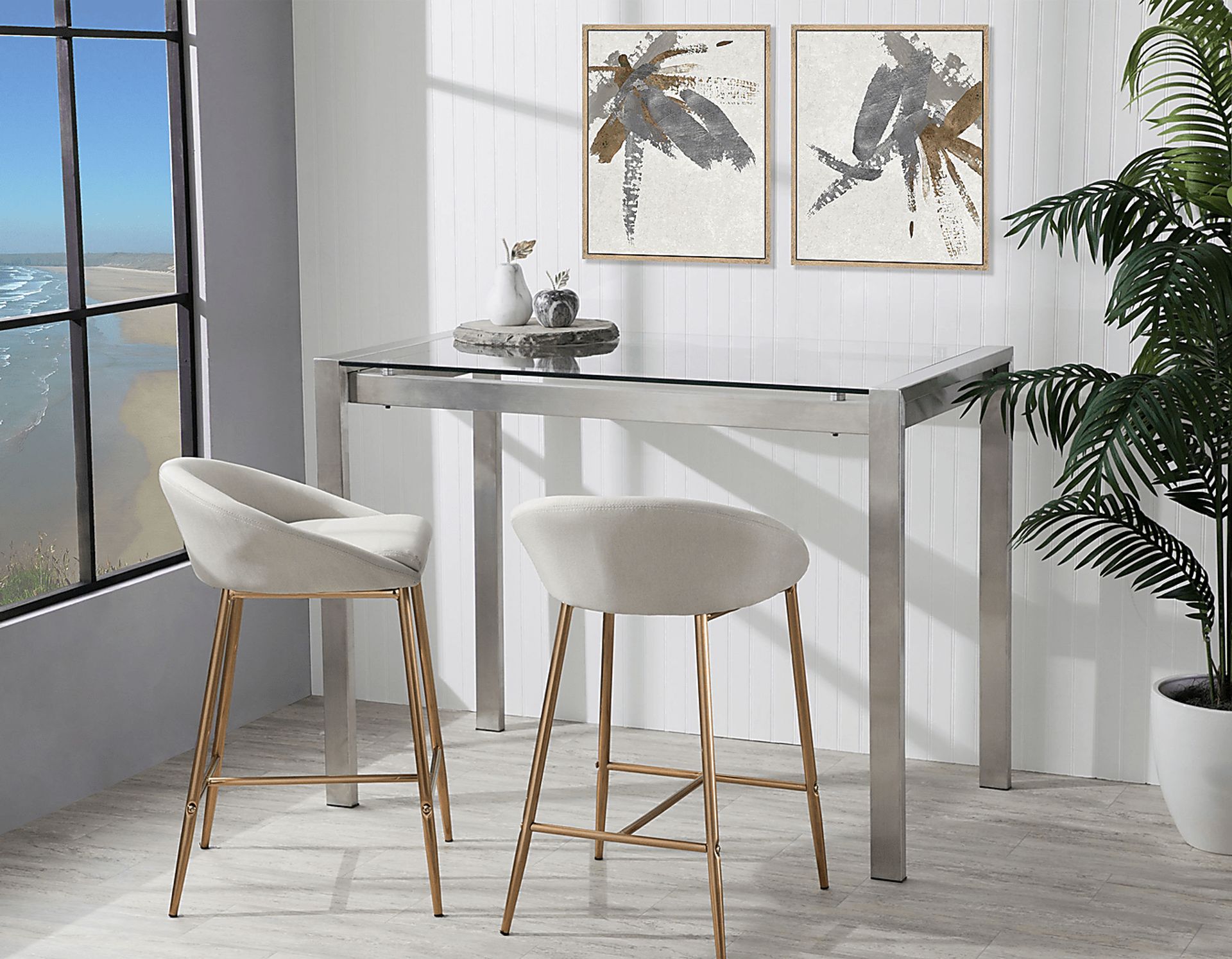 Orna Cream Counter Height Stool (Set of 2) - Image 4
