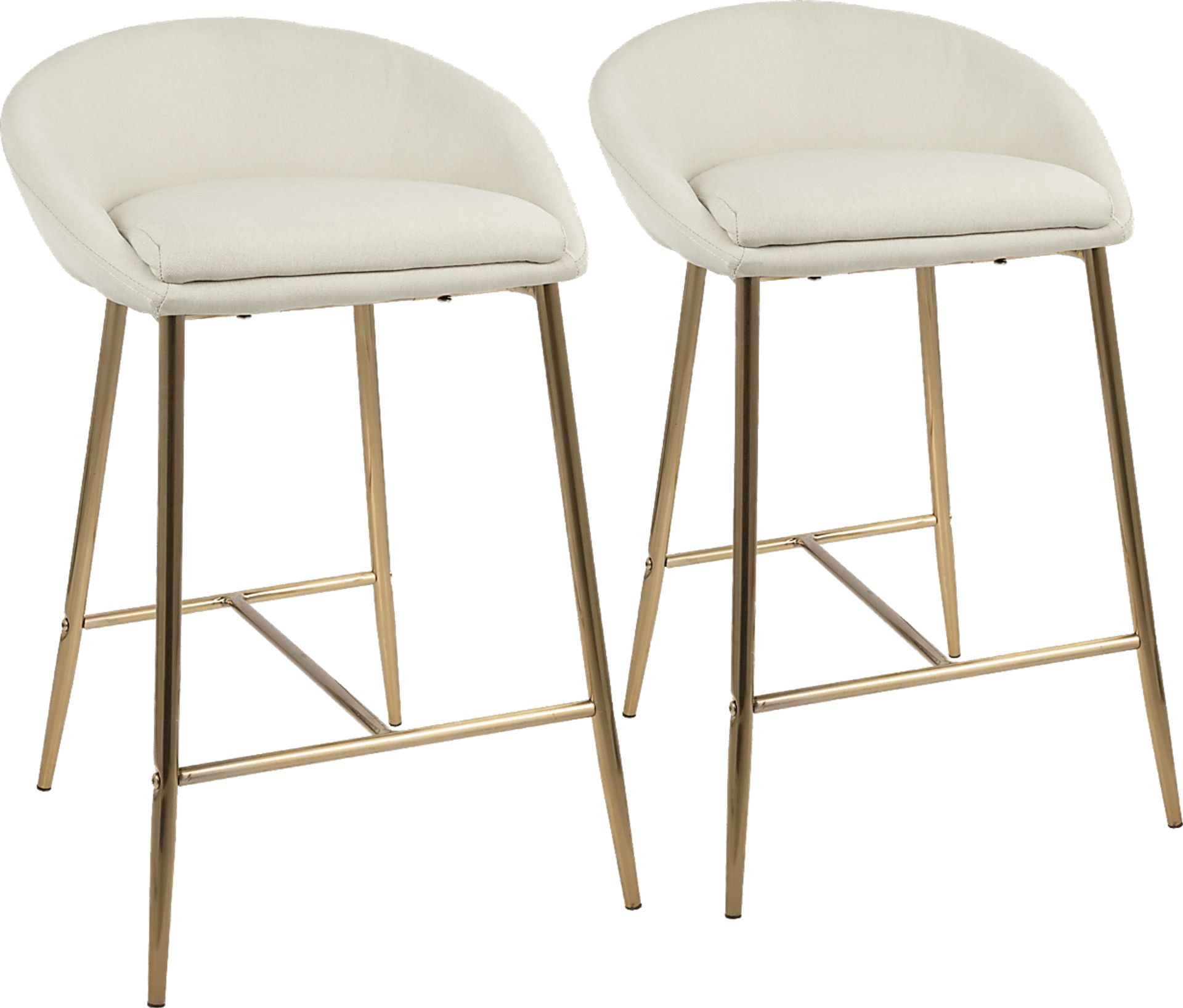 Orna Cream Counter Height Stool (Set of 2) - Image 1