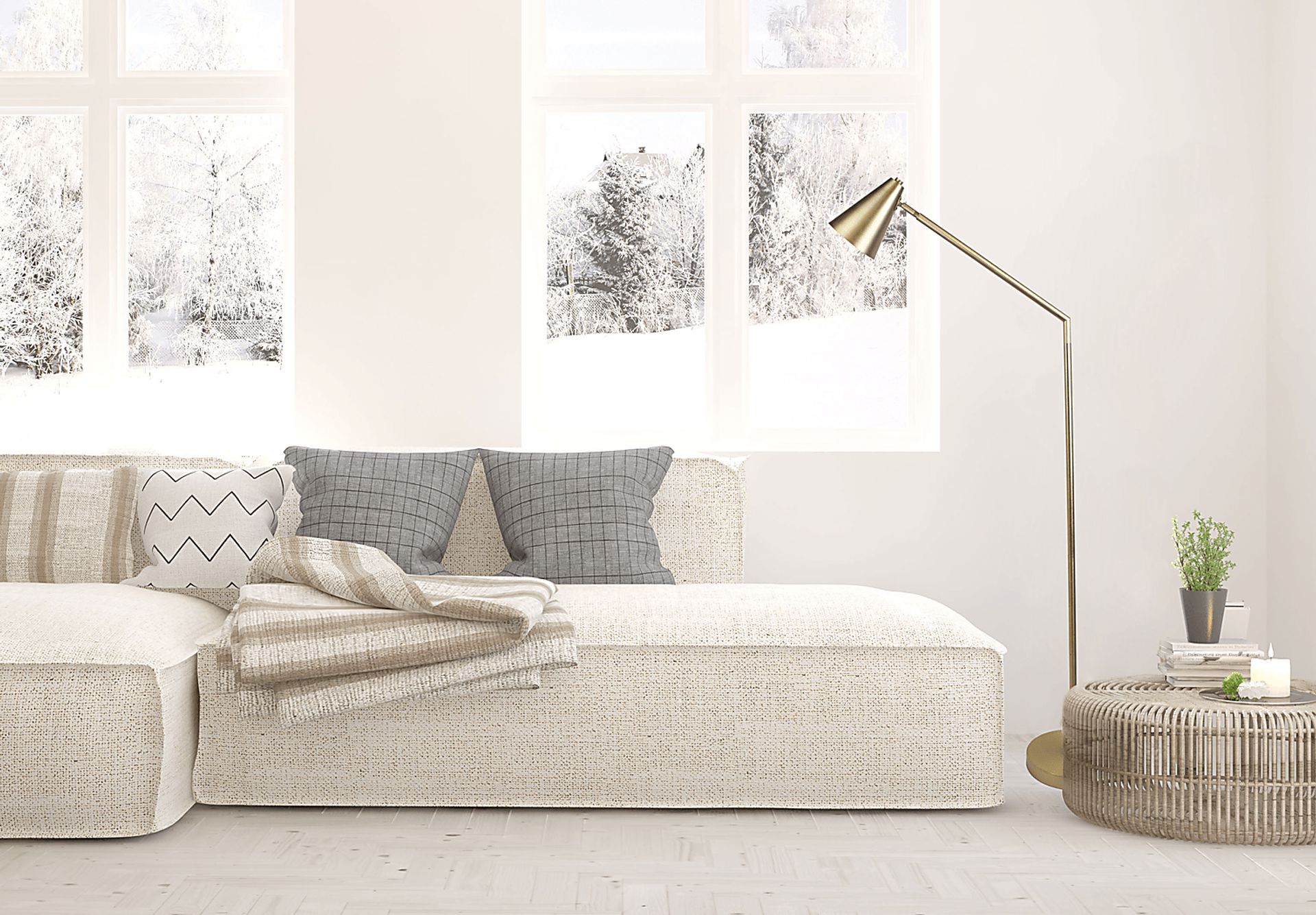 Orosco Court Gold Floor Lamp - Image 2