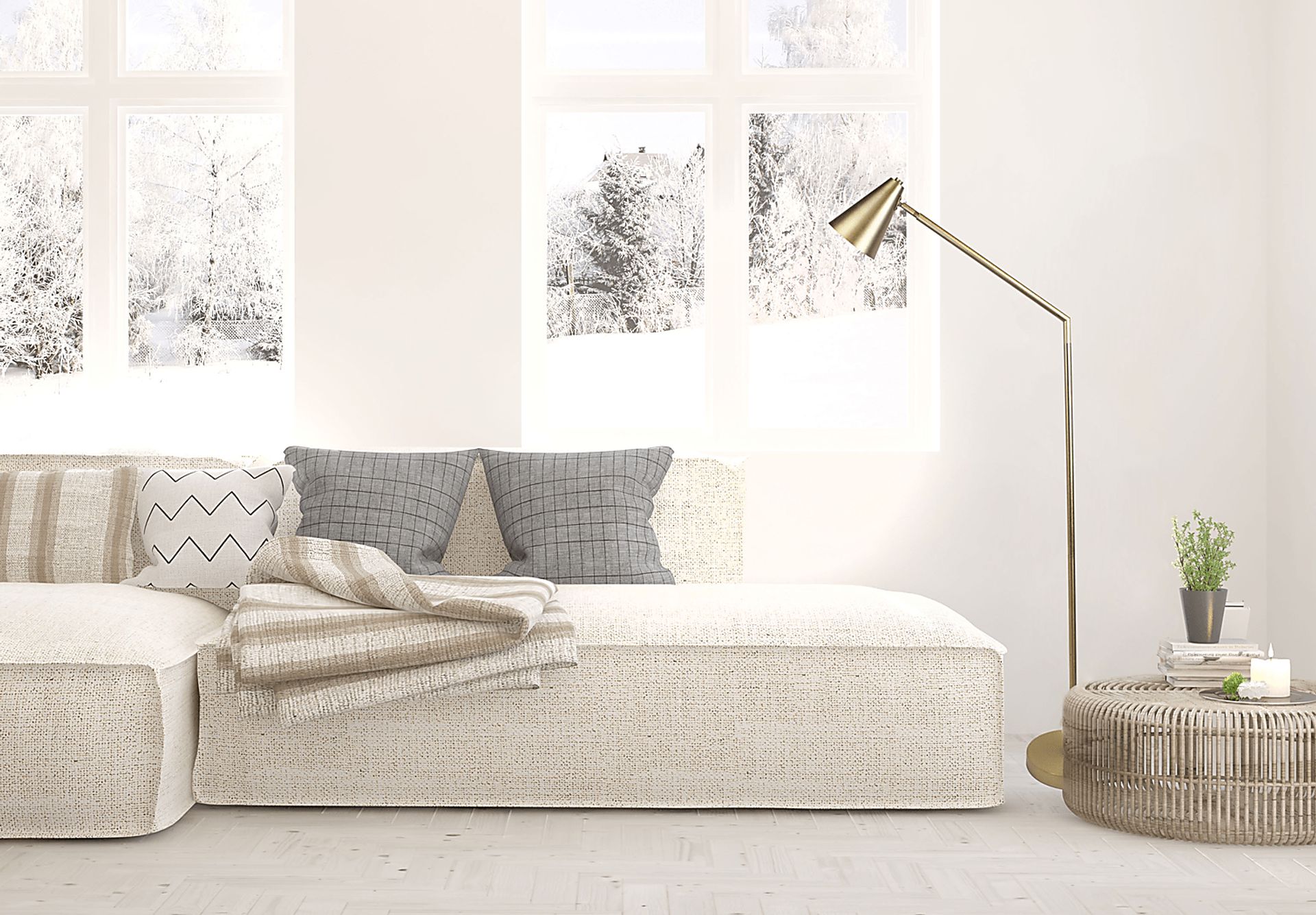 Orosco Court Gold Floor Lamp - Image 3