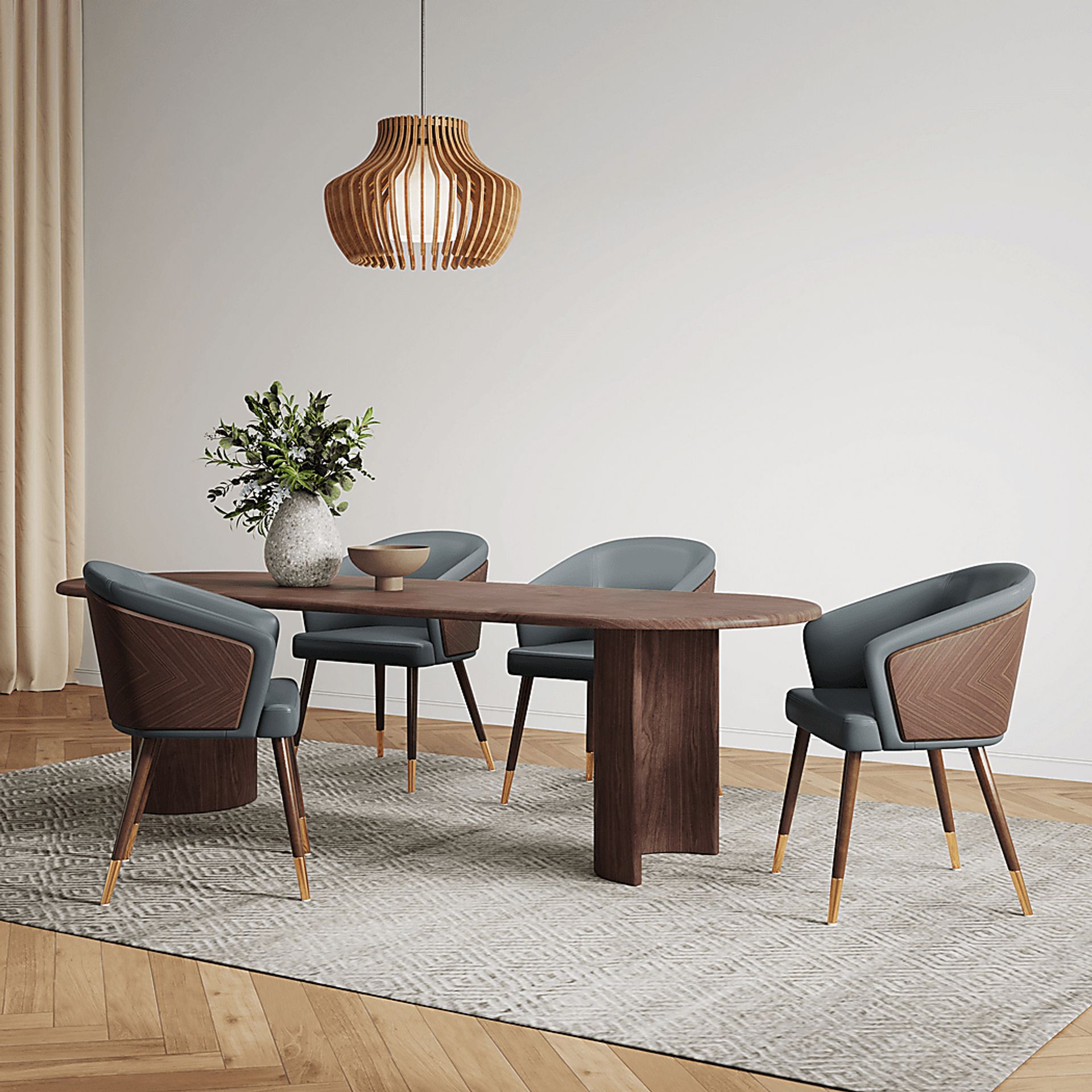 Orrantia Gray Arm Chair - Image 2